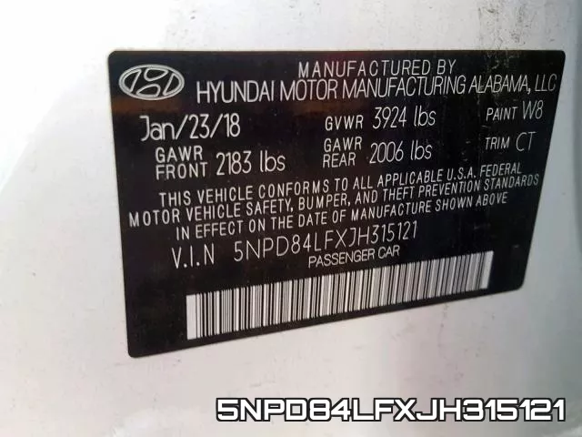5NPD84LFXJH315121 фото 2