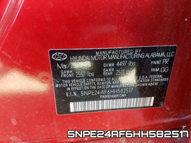 5NPE24AF6HH582517 фото 2