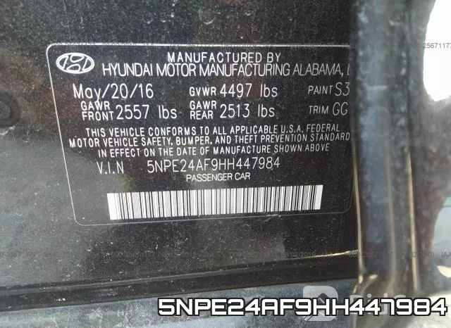 5NPE24AF9HH447984 фото 10