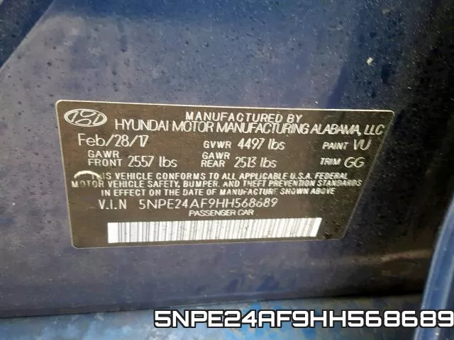 5NPE24AF9HH568689 фото 2