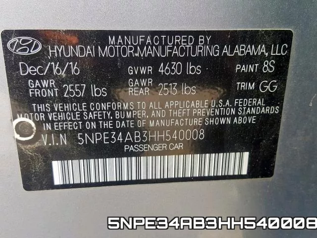 5NPE34AB3HH540008 фото 2