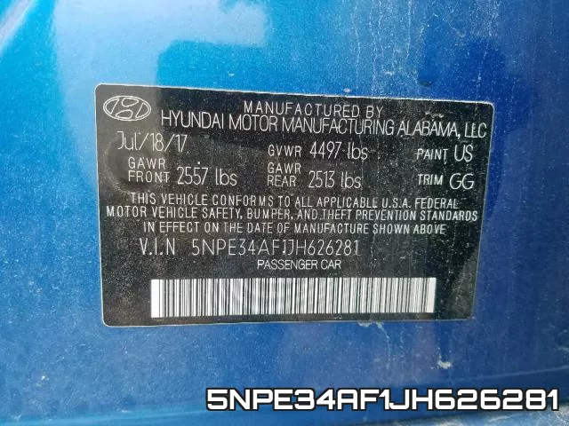 5NPE34AF1JH626281 фото 2