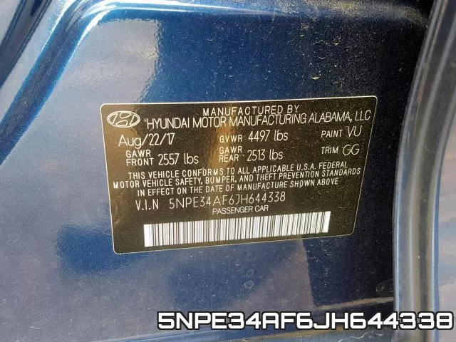 5NPE34AF6JH644338 фото 2