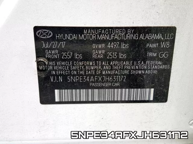 5NPE34AFXJH631172 фото 2