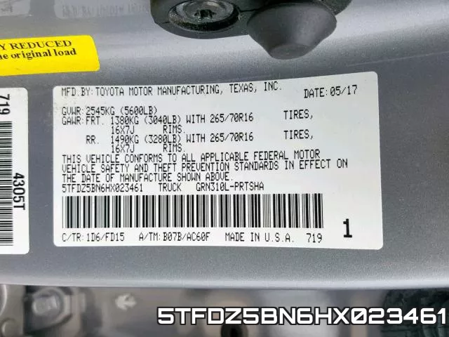 5TFDZ5BN6HX023461 фото 2