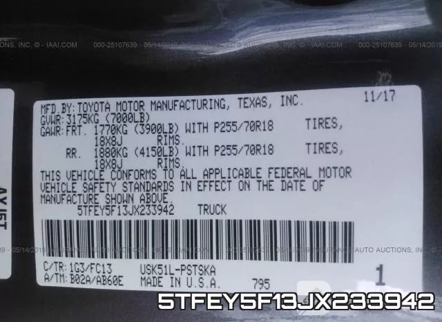 5TFEY5F13JX233942 фото 10