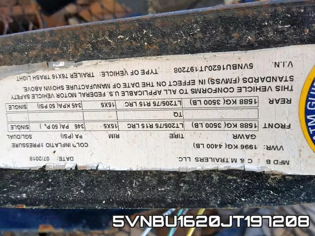 5VNBU1620JT197208 фото 2
