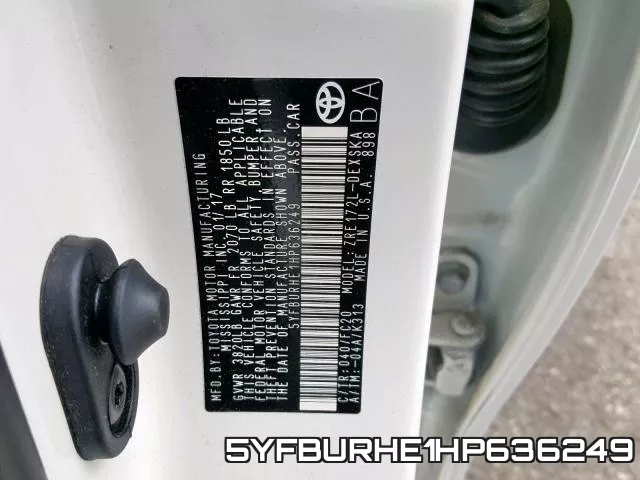 5YFBURHE1HP636249 фото 2