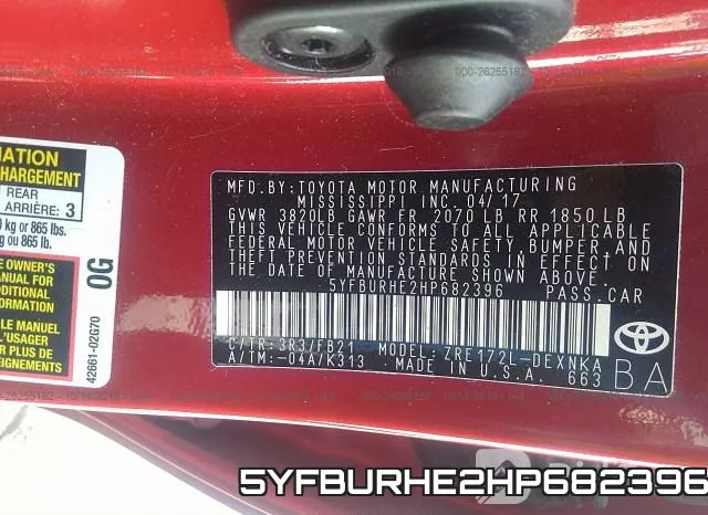 5YFBURHE2HP682396 фото 9