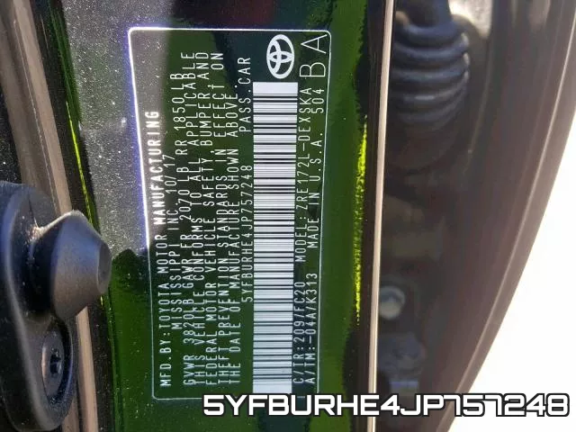 5YFBURHE4JP757248 фото 2