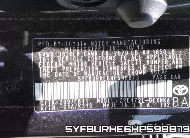 5YFBURHE6HP598873 фото 10