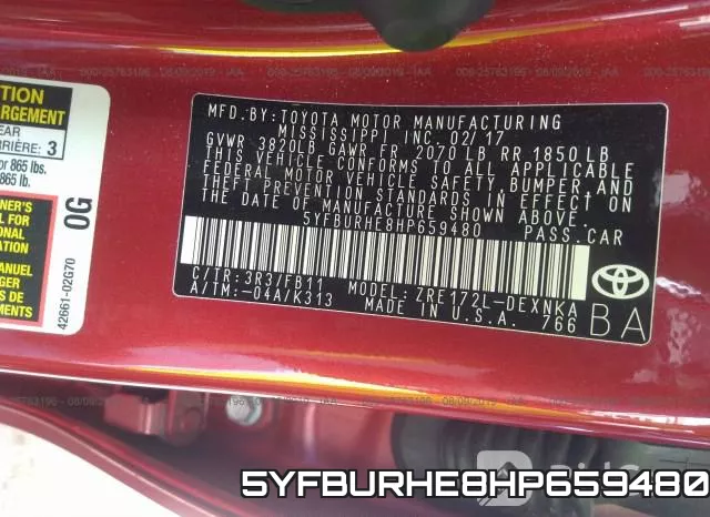 5YFBURHE8HP659480 фото 10