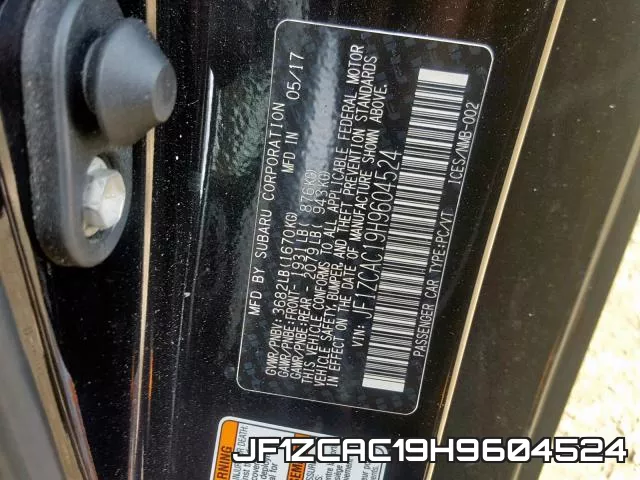 JF1ZCAC19H9604524 фото 2