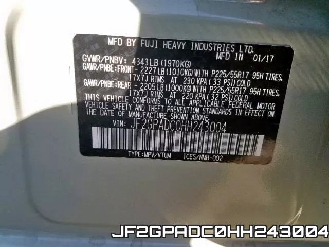 JF2GPADC0HH243004 фото 2