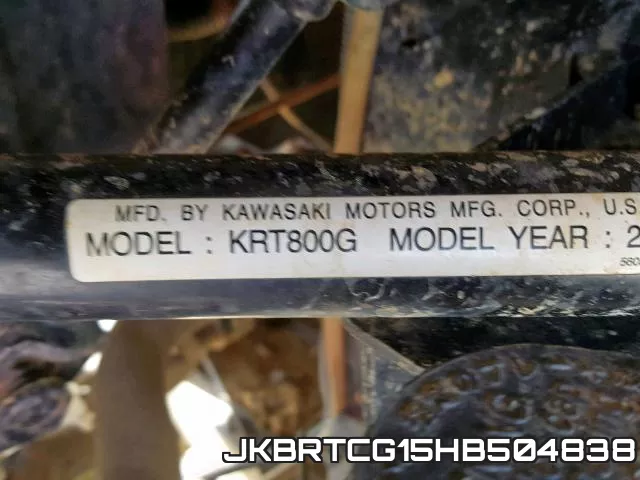 JKBRTCG15HB504838 фото 2