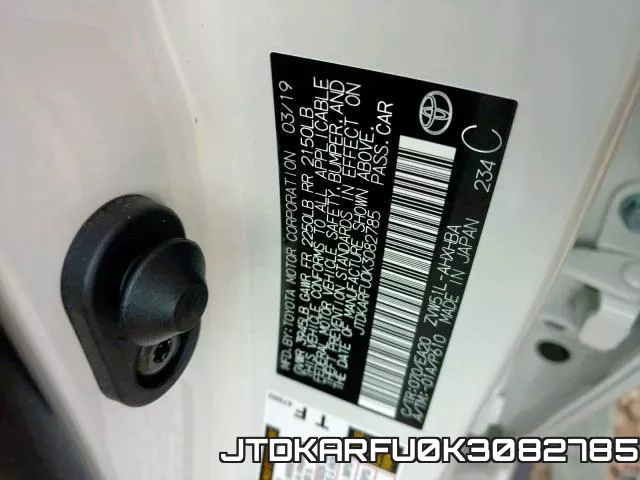 JTDKARFU0K3082785 фото 2