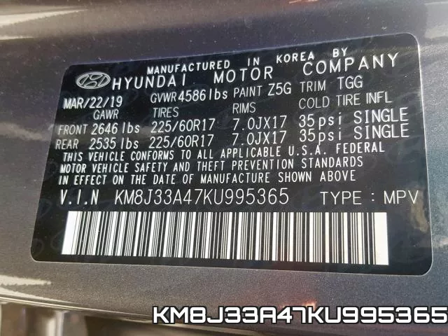 KM8J33A47KU995365 фото 2