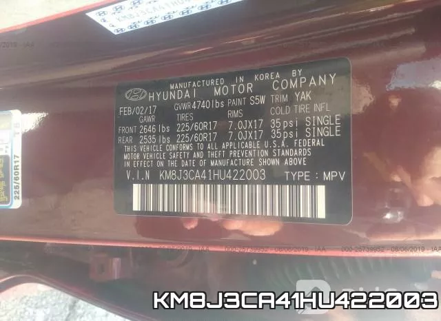 KM8J3CA41HU422003 фото 9