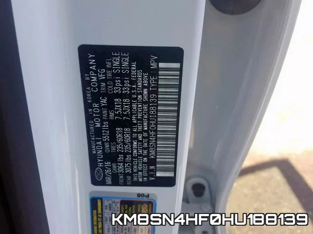 KM8SN4HF0HU188139 фото 2