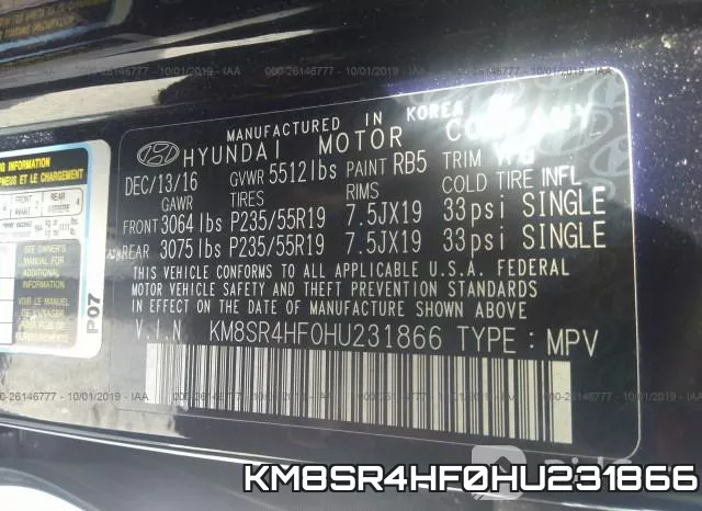 KM8SR4HF0HU231866 фото 10
