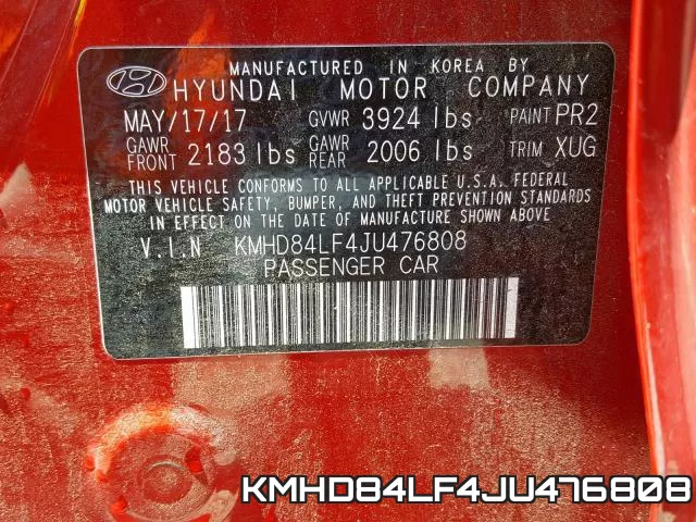 KMHD84LF4JU476808 фото 2