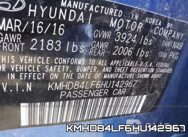 KMHD84LF6HU142967 фото 7