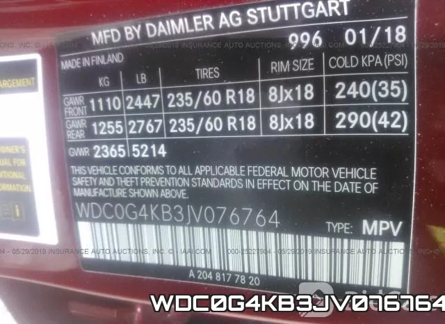 WDC0G4KB3JV076764 фото 10