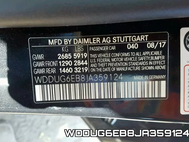 WDDUG6EB8JA359124 фото 2