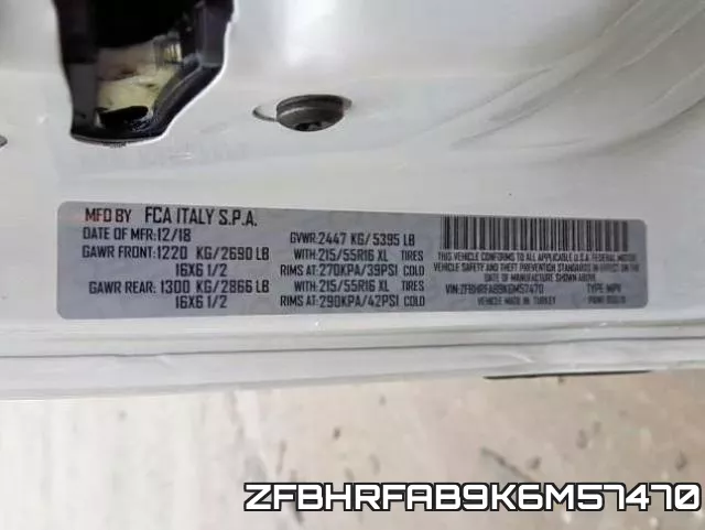 ZFBHRFAB9K6M57470 фото 2
