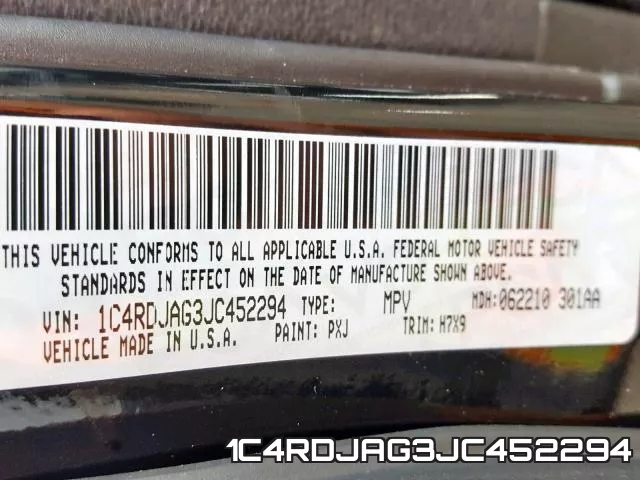 1C4RDJAG3JC452294 фото 2