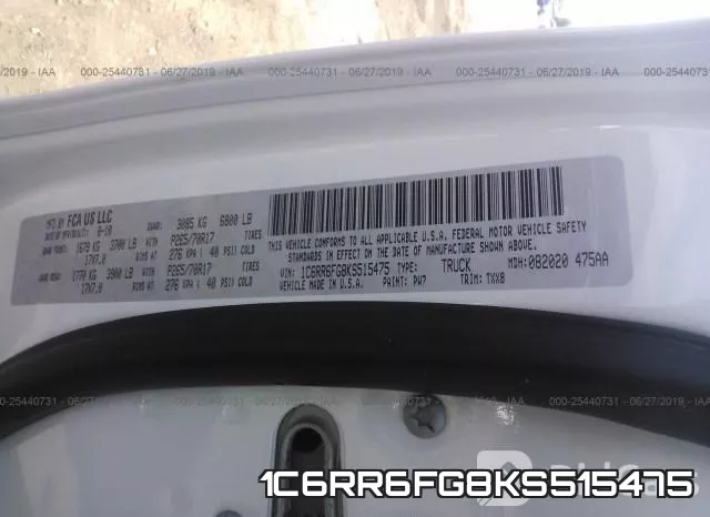 1C6RR6FG8KS515475 фото 10