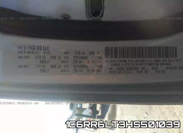 1C6RR6LT3HS501039 фото 9