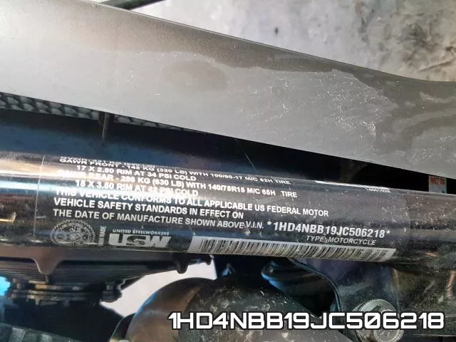 1HD4NBB19JC506218 фото 2
