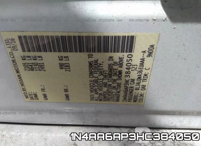 1N4AA6AP3HC384050 фото 8