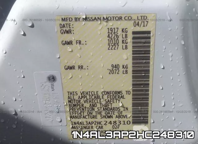 1N4AL3AP2HC248310 фото 10