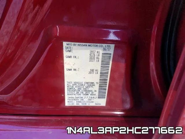 1N4AL3AP2HC277662 фото 2
