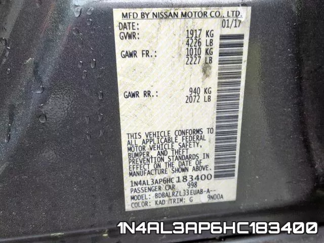 1N4AL3AP6HC183400 фото 2