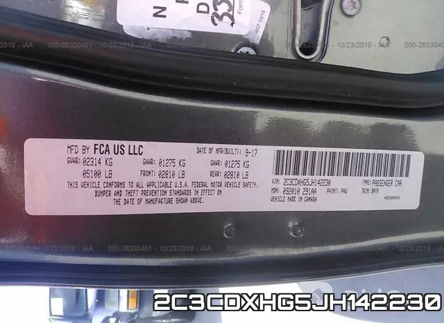 2C3CDXHG5JH142230 фото 10
