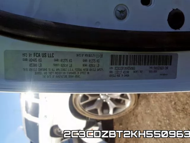2C3CDZBT2KH550963 фото 2