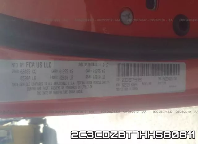 2C3CDZBT7HH580811 фото 9
