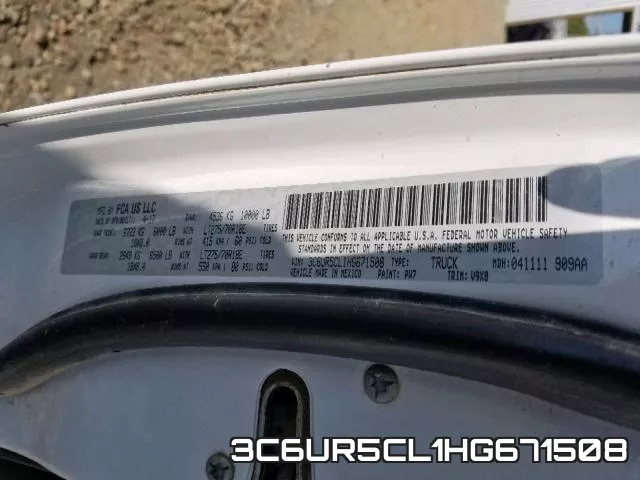 3C6UR5CL1HG671508 фото 2