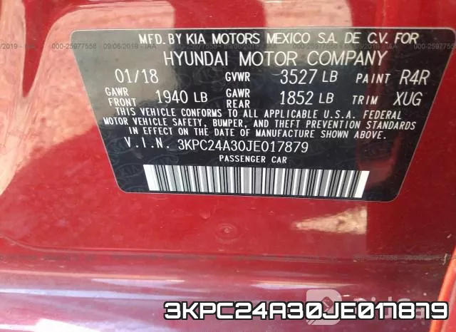 3KPC24A30JE017879 фото 10