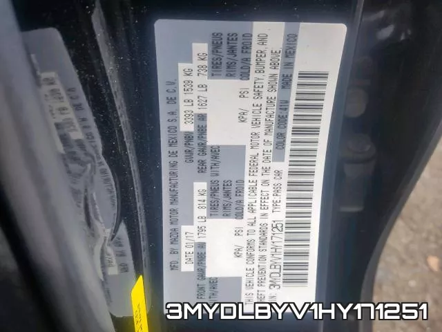 3MYDLBYV1HY171251 фото 2