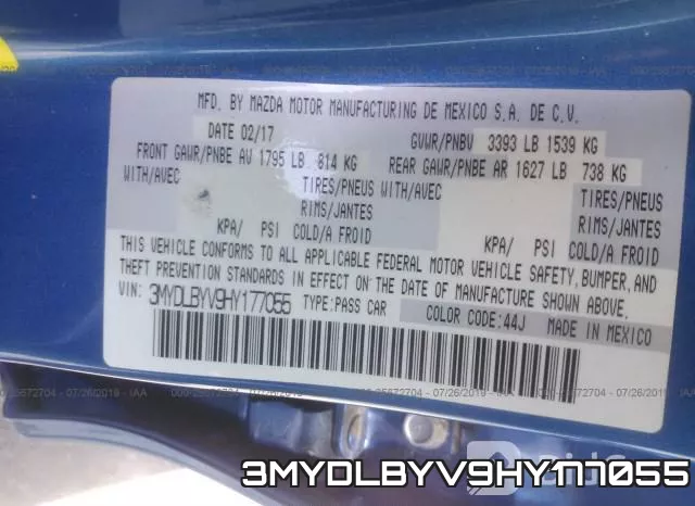 3MYDLBYV9HY177055 фото 10