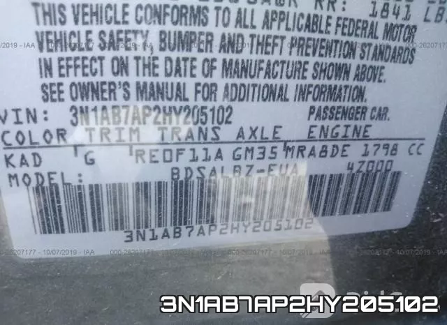 3N1AB7AP2HY205102 фото 10