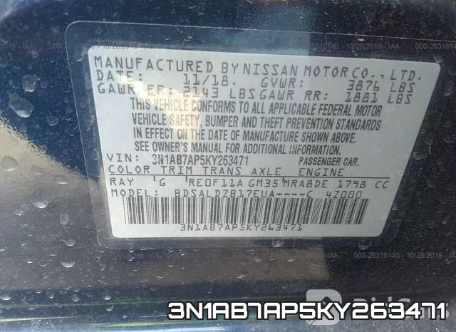 3N1AB7AP5KY263471 фото 10