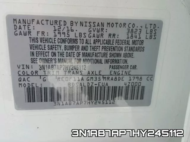 3N1AB7AP7HY245112 фото 2