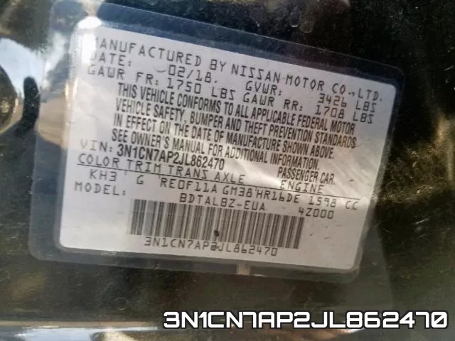 3N1CN7AP2JL862470 фото 2