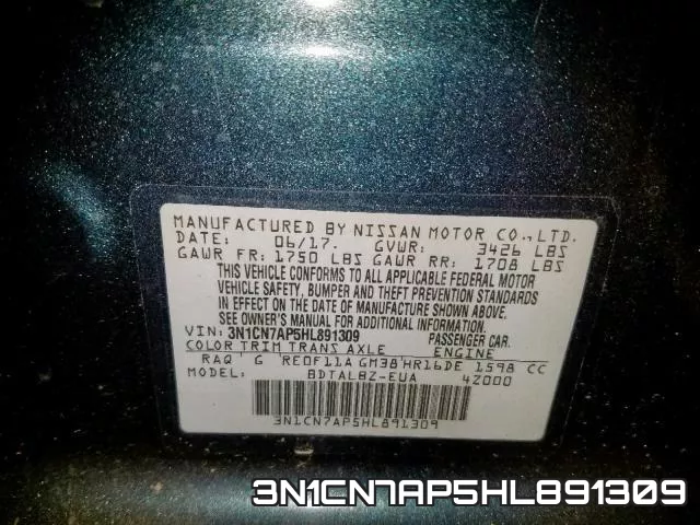 3N1CN7AP5HL891309 фото 2