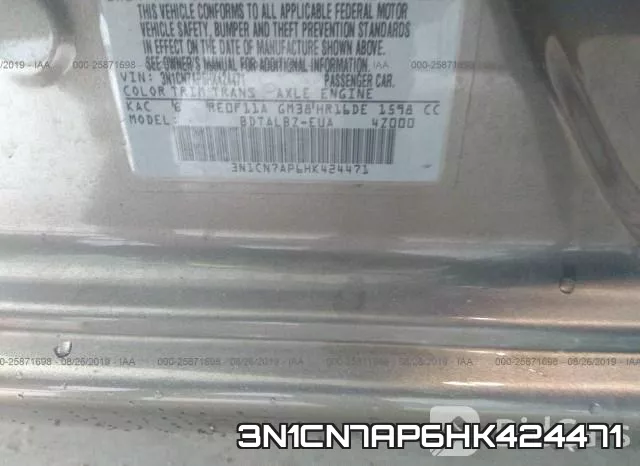 3N1CN7AP6HK424471 фото 10